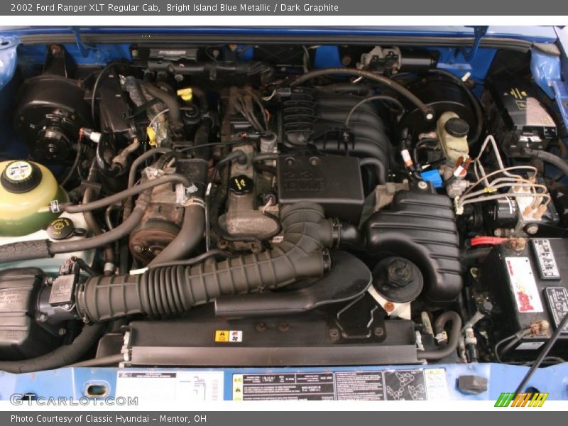 Bright Island Blue Metallic / Dark Graphite 2002 Ford Ranger XLT Regular Cab