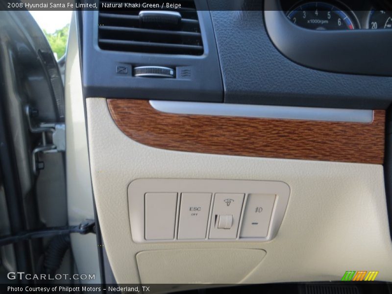 Natural Khaki Green / Beige 2008 Hyundai Santa Fe Limited