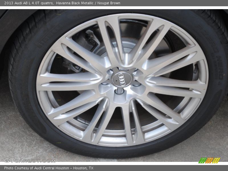Havanna Black Metallic / Nougat Brown 2013 Audi A8 L 4.0T quattro