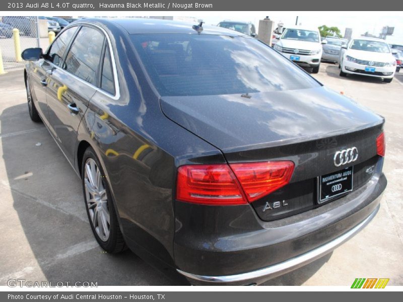 Havanna Black Metallic / Nougat Brown 2013 Audi A8 L 4.0T quattro