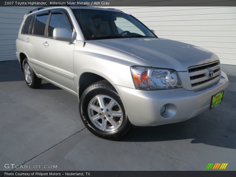 Millenium Silver Metallic / Ash Gray 2007 Toyota Highlander