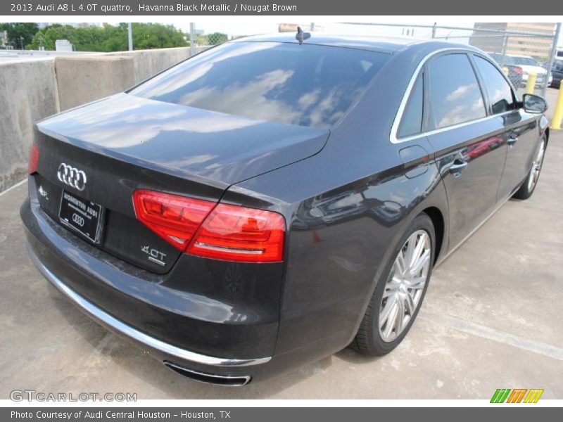 Havanna Black Metallic / Nougat Brown 2013 Audi A8 L 4.0T quattro
