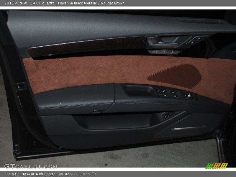 Havanna Black Metallic / Nougat Brown 2013 Audi A8 L 4.0T quattro