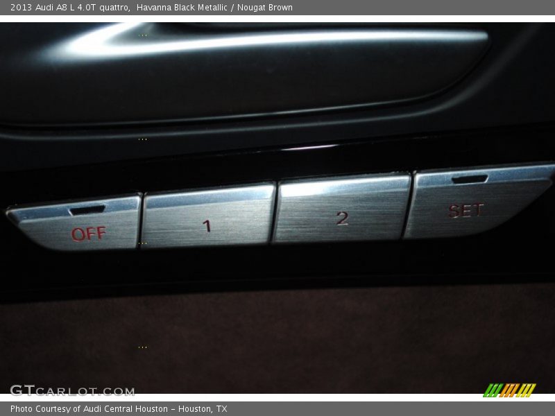 Havanna Black Metallic / Nougat Brown 2013 Audi A8 L 4.0T quattro