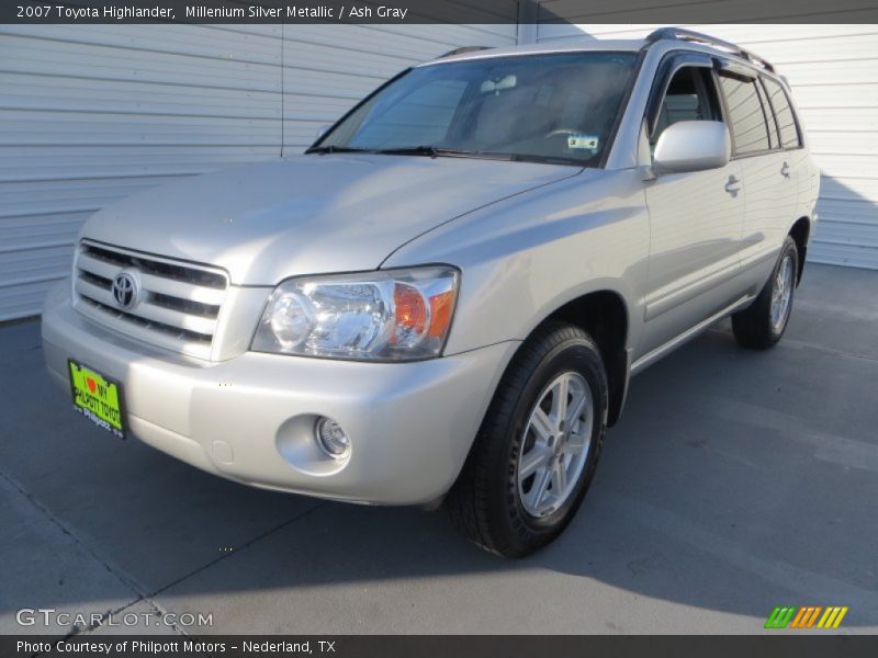 Millenium Silver Metallic / Ash Gray 2007 Toyota Highlander