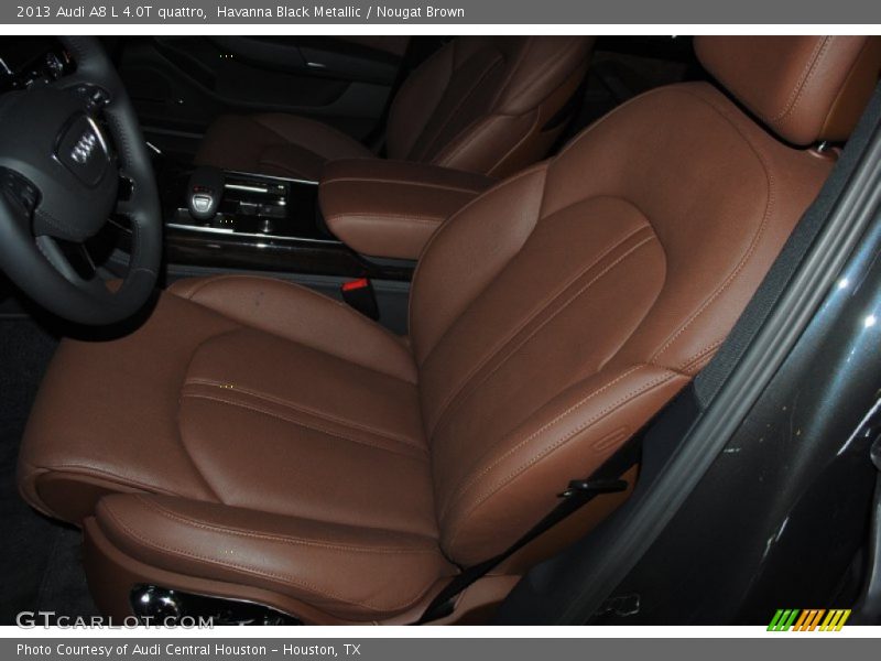 Havanna Black Metallic / Nougat Brown 2013 Audi A8 L 4.0T quattro