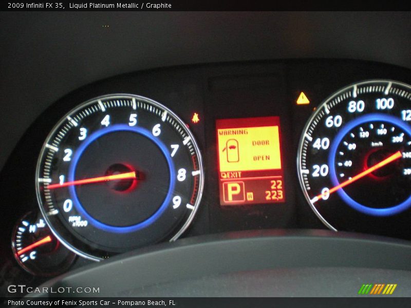 Liquid Platinum Metallic / Graphite 2009 Infiniti FX 35