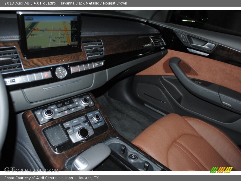 Havanna Black Metallic / Nougat Brown 2013 Audi A8 L 4.0T quattro