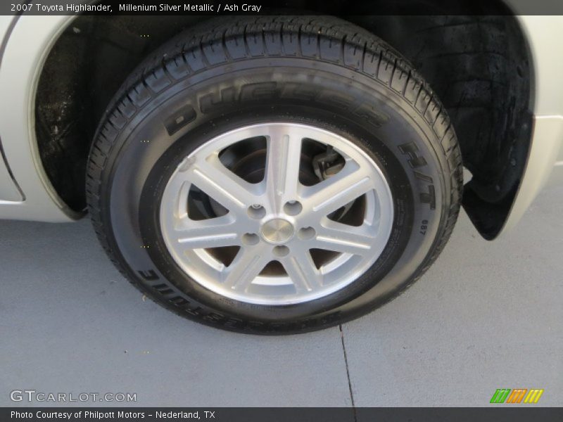 Millenium Silver Metallic / Ash Gray 2007 Toyota Highlander