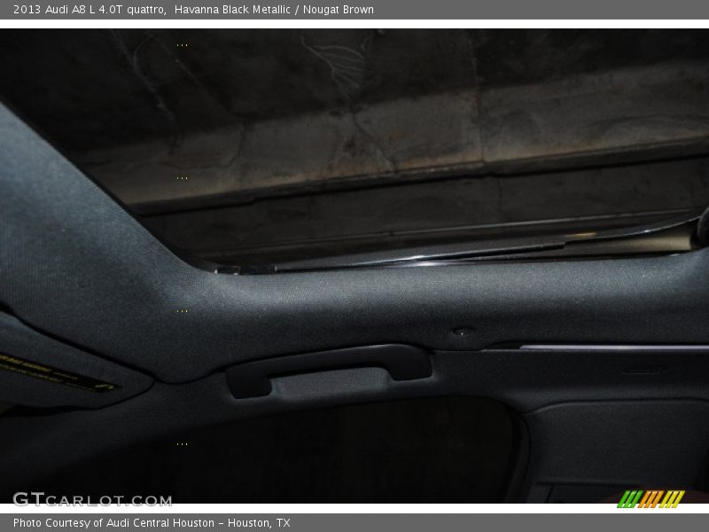 Havanna Black Metallic / Nougat Brown 2013 Audi A8 L 4.0T quattro