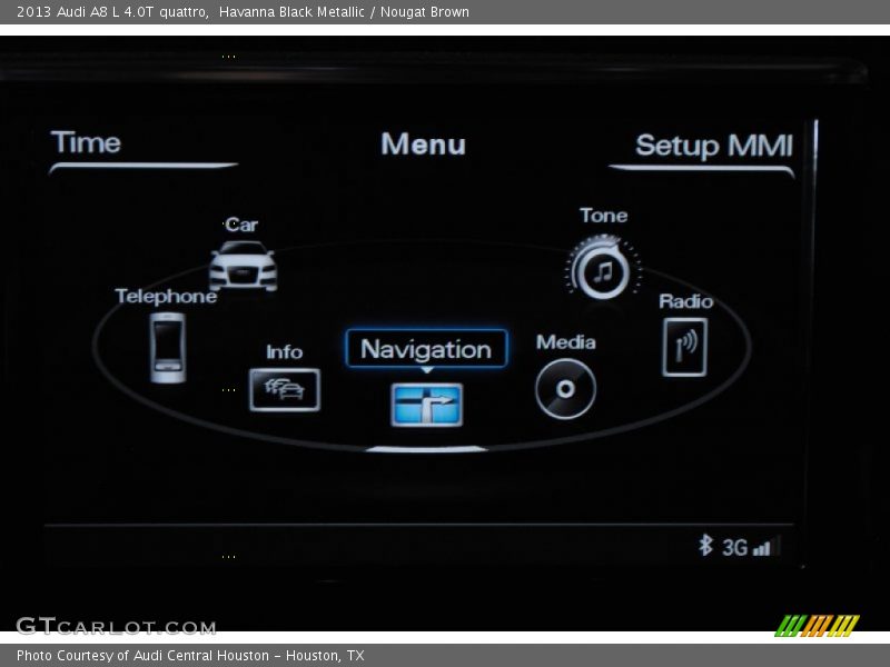 Havanna Black Metallic / Nougat Brown 2013 Audi A8 L 4.0T quattro