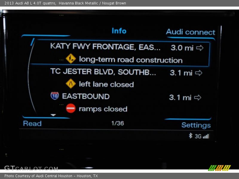 Havanna Black Metallic / Nougat Brown 2013 Audi A8 L 4.0T quattro