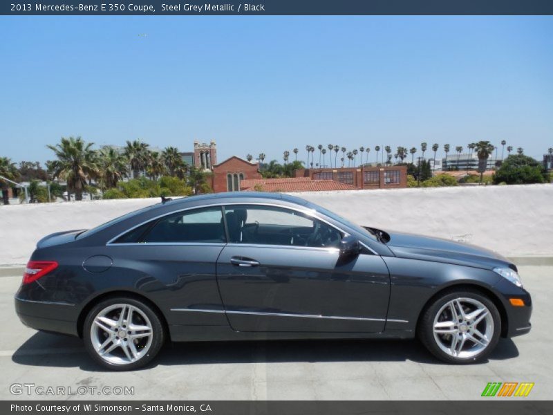 Steel Grey Metallic / Black 2013 Mercedes-Benz E 350 Coupe