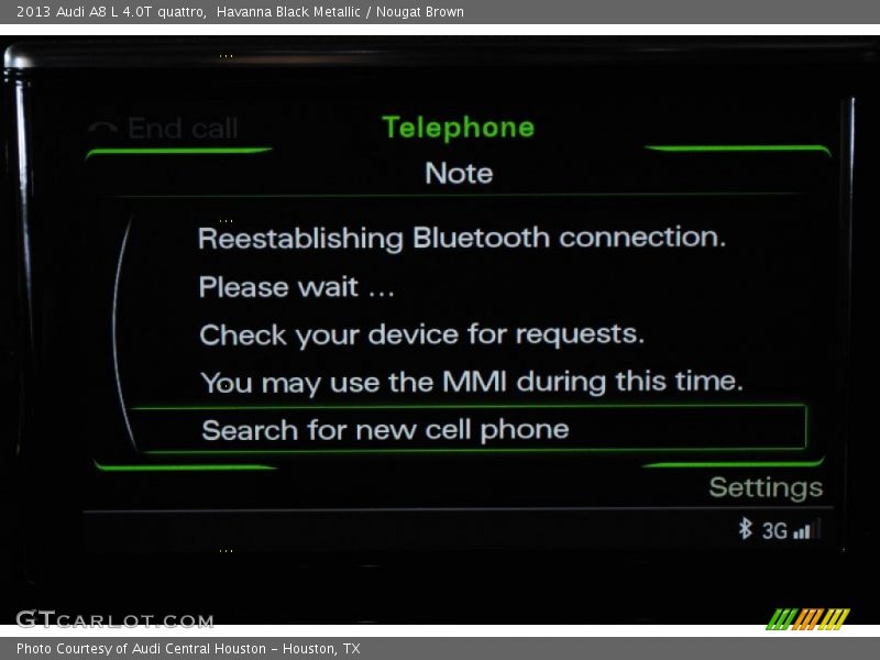 Havanna Black Metallic / Nougat Brown 2013 Audi A8 L 4.0T quattro