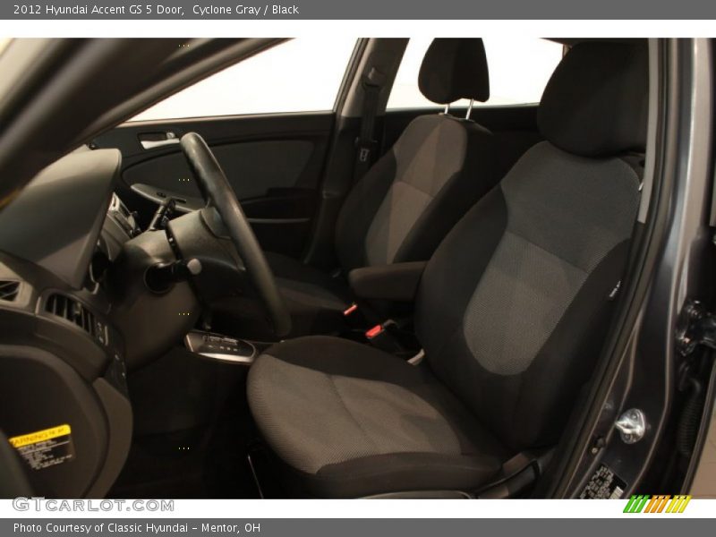  2012 Accent GS 5 Door Black Interior