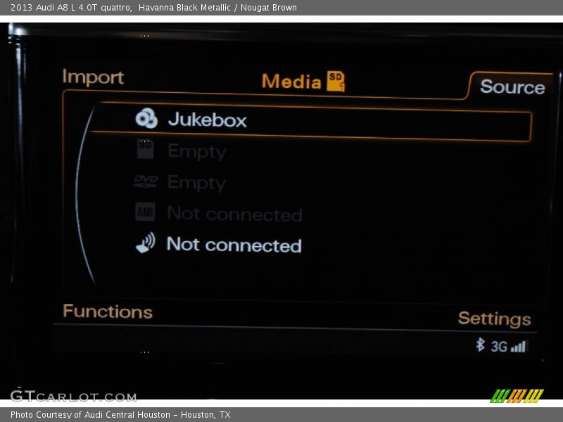 Havanna Black Metallic / Nougat Brown 2013 Audi A8 L 4.0T quattro