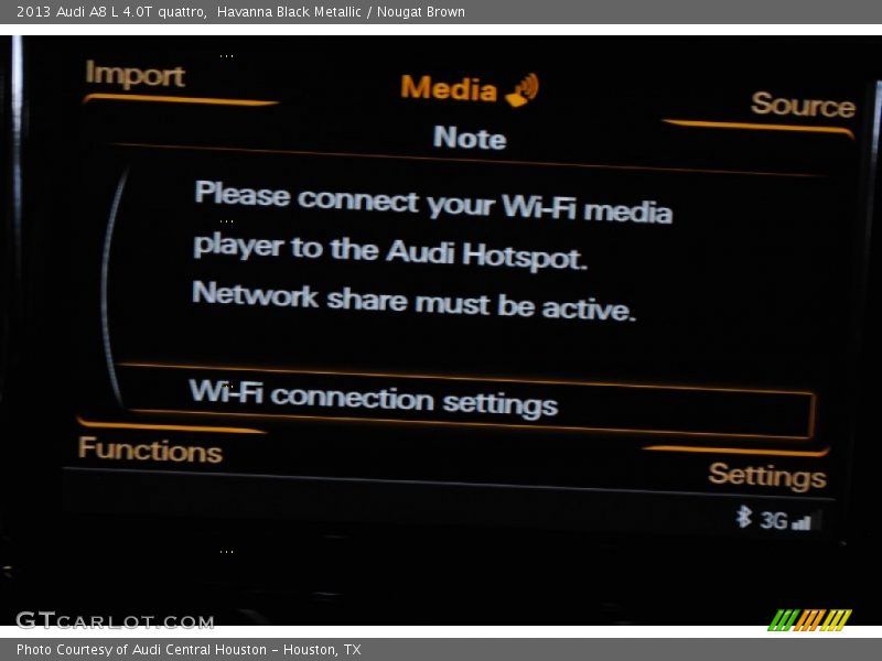Havanna Black Metallic / Nougat Brown 2013 Audi A8 L 4.0T quattro