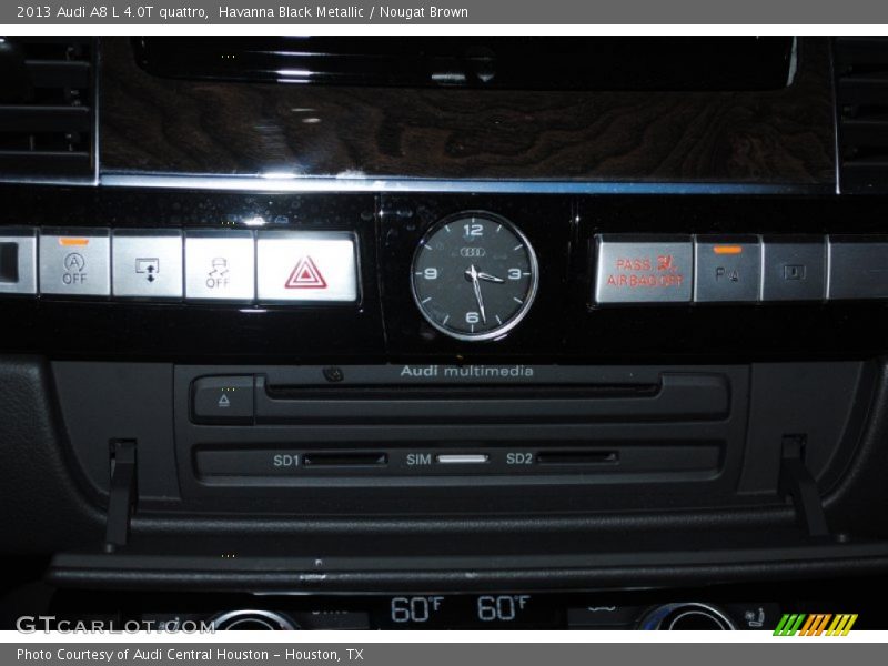 Havanna Black Metallic / Nougat Brown 2013 Audi A8 L 4.0T quattro
