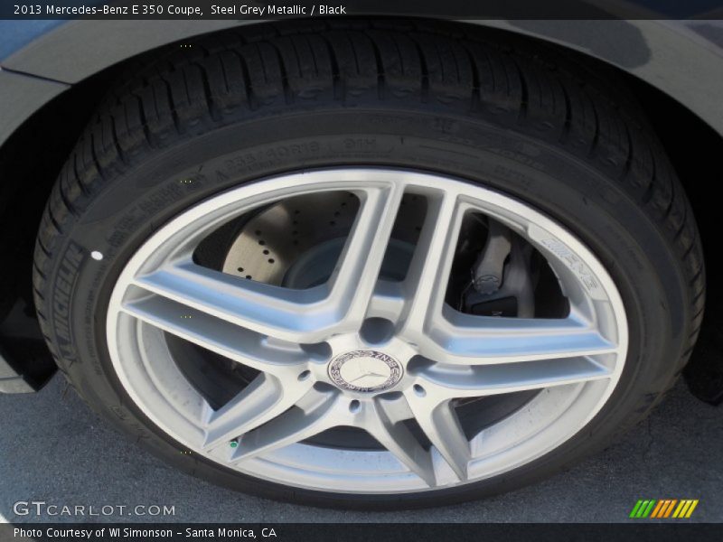 Steel Grey Metallic / Black 2013 Mercedes-Benz E 350 Coupe