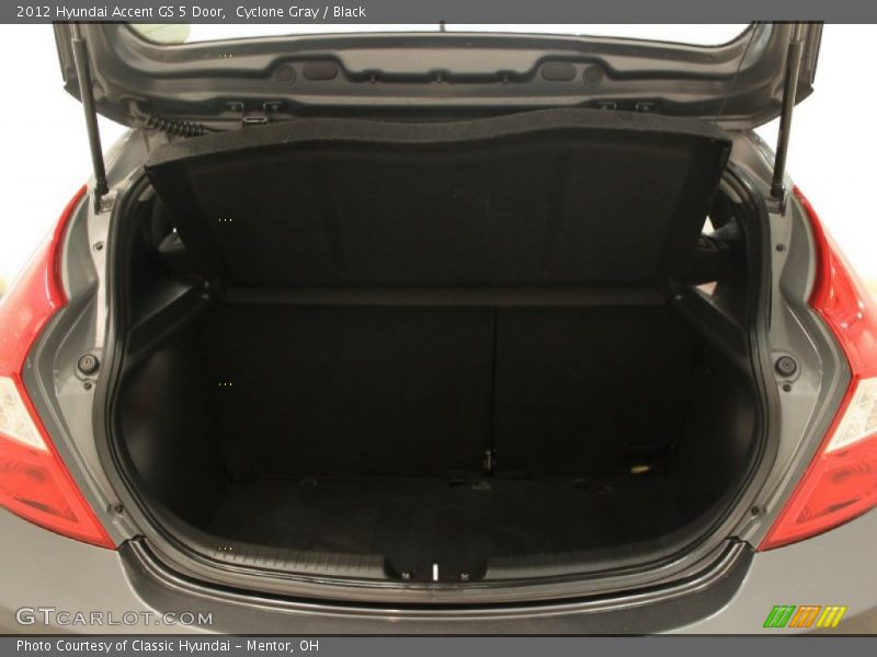 Cyclone Gray / Black 2012 Hyundai Accent GS 5 Door