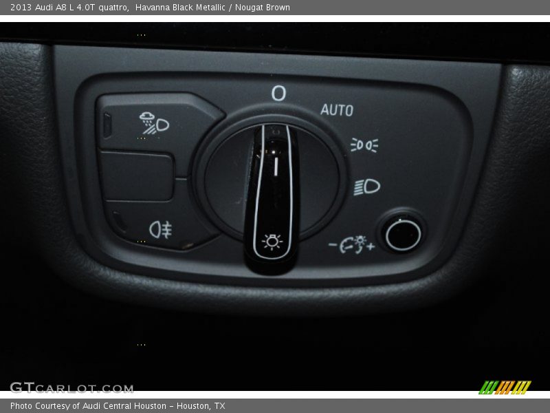 Havanna Black Metallic / Nougat Brown 2013 Audi A8 L 4.0T quattro