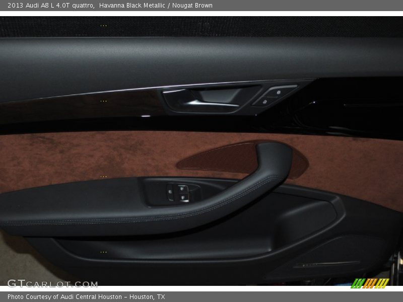 Havanna Black Metallic / Nougat Brown 2013 Audi A8 L 4.0T quattro