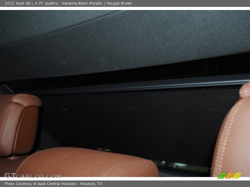 Havanna Black Metallic / Nougat Brown 2013 Audi A8 L 4.0T quattro
