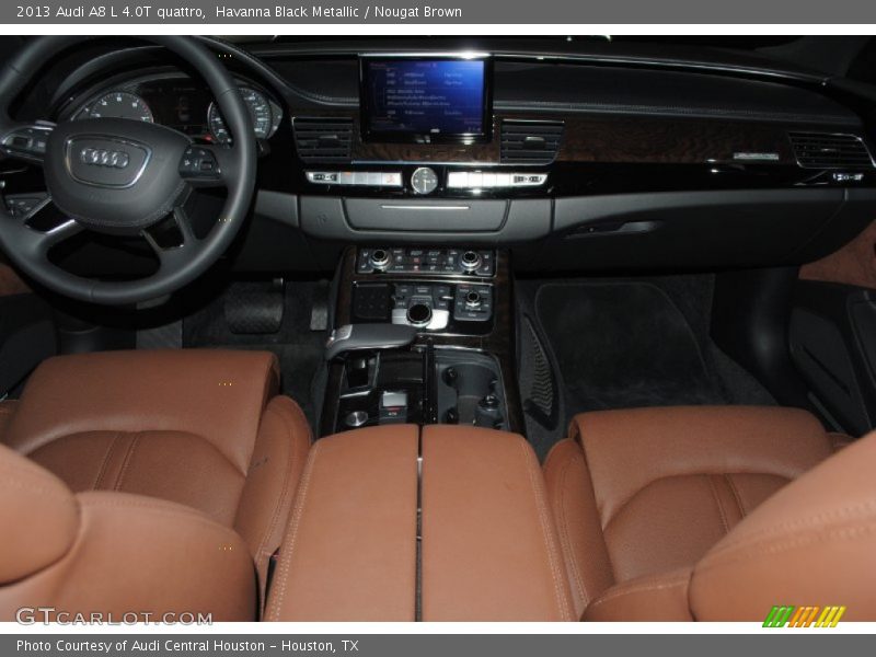Havanna Black Metallic / Nougat Brown 2013 Audi A8 L 4.0T quattro