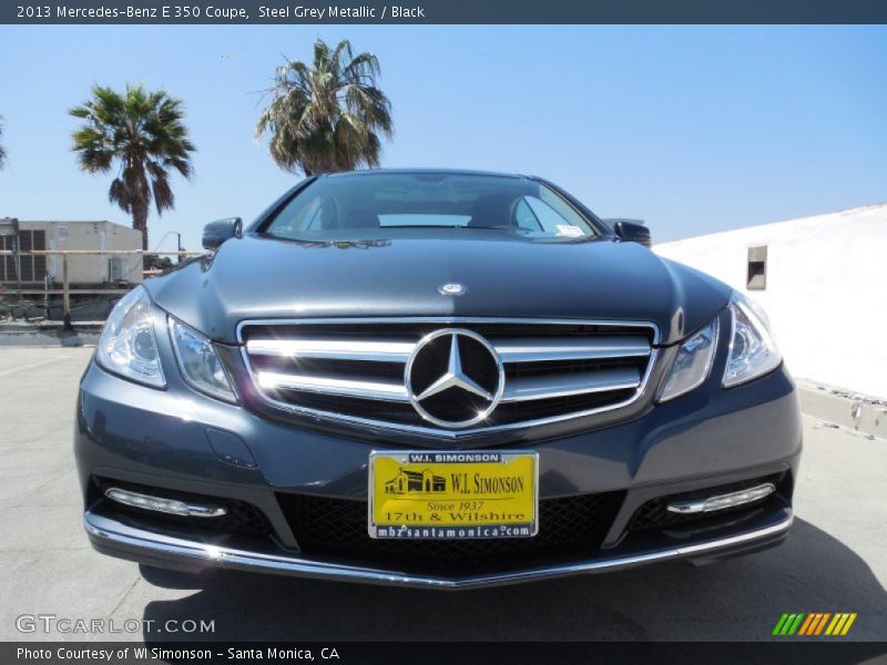 Steel Grey Metallic / Black 2013 Mercedes-Benz E 350 Coupe