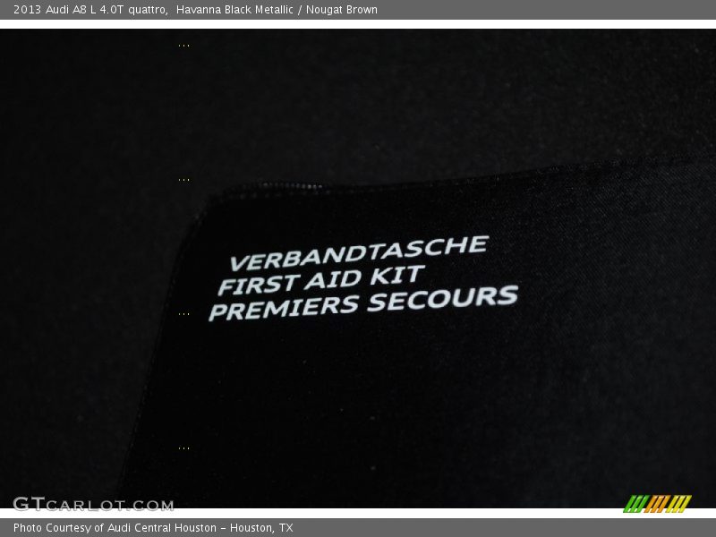 Havanna Black Metallic / Nougat Brown 2013 Audi A8 L 4.0T quattro