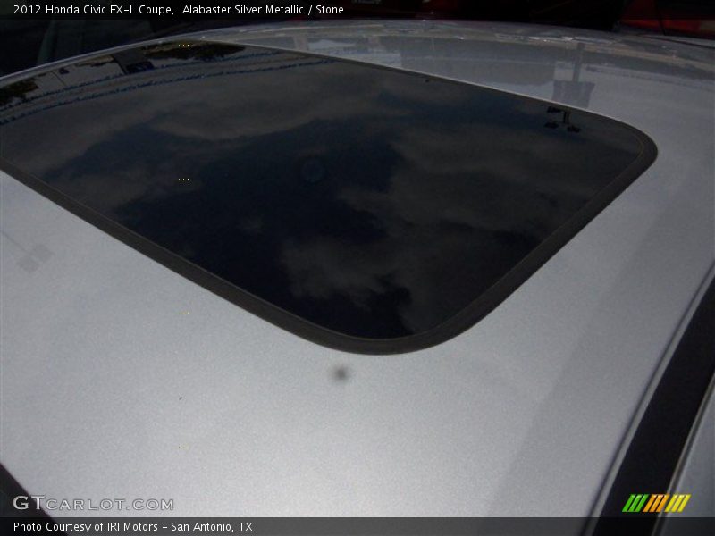 Alabaster Silver Metallic / Stone 2012 Honda Civic EX-L Coupe