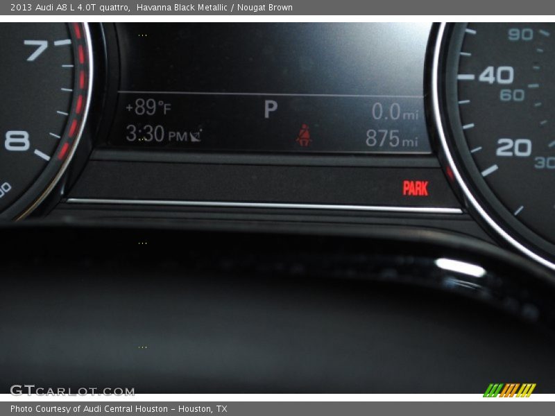 Havanna Black Metallic / Nougat Brown 2013 Audi A8 L 4.0T quattro