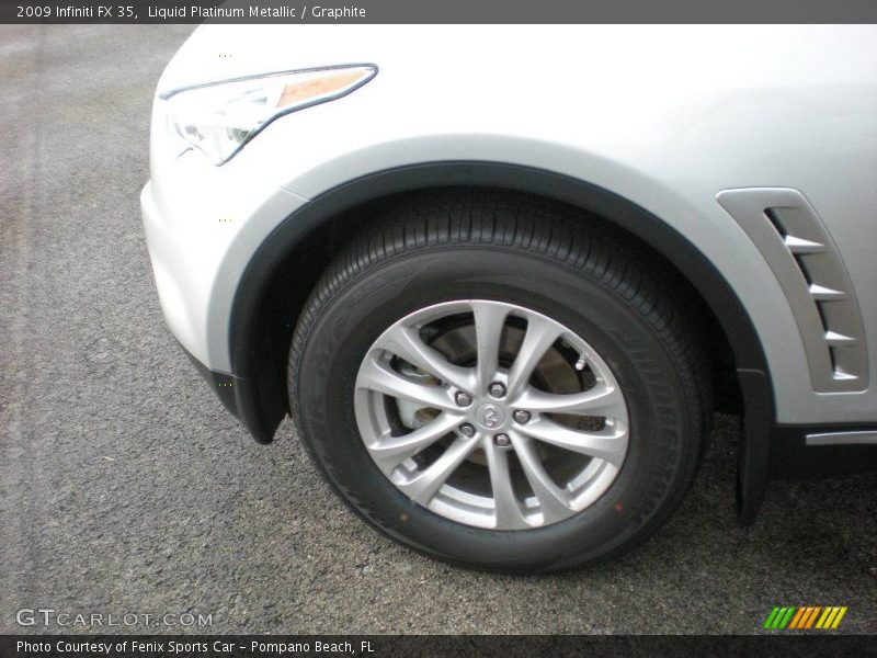 Liquid Platinum Metallic / Graphite 2009 Infiniti FX 35