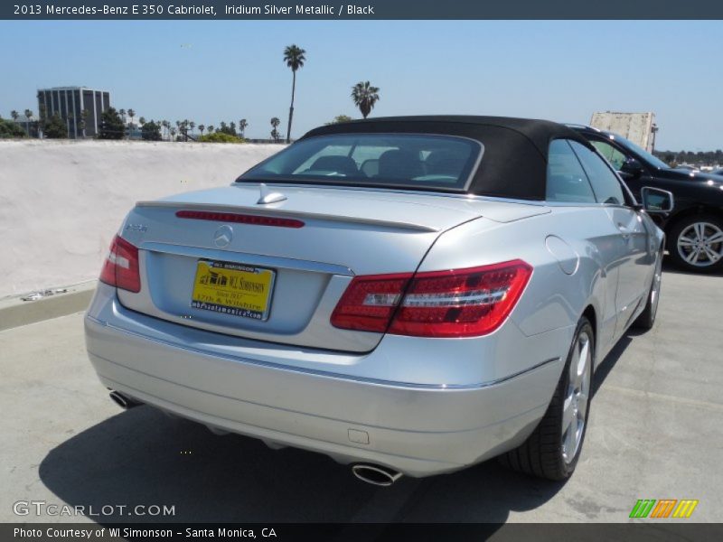 Iridium Silver Metallic / Black 2013 Mercedes-Benz E 350 Cabriolet