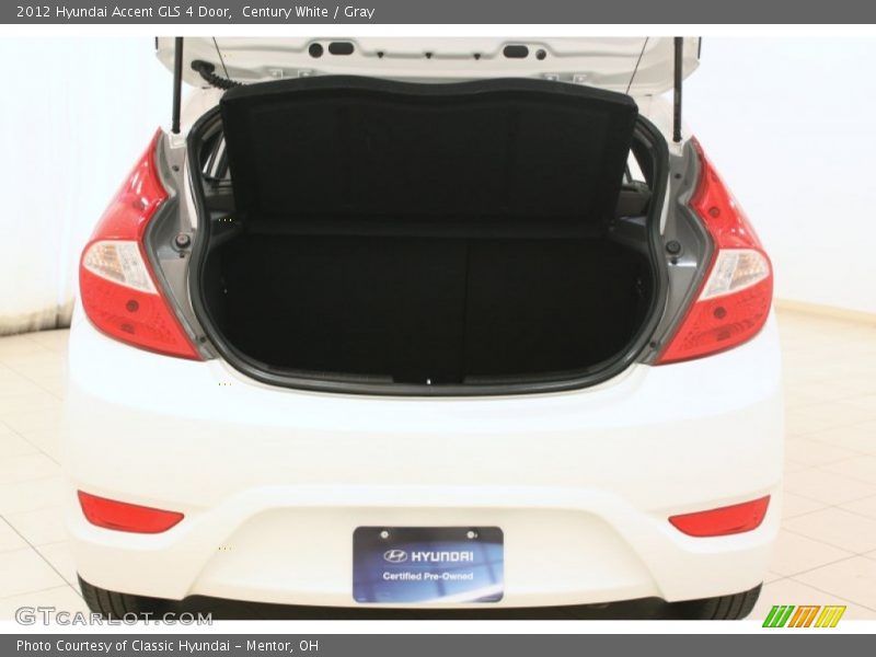 Century White / Gray 2012 Hyundai Accent GLS 4 Door