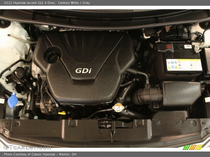  2012 Accent GLS 4 Door Engine - 1.6 Liter GDI DOHC 16-Valve D-CVVT 4 Cylinder