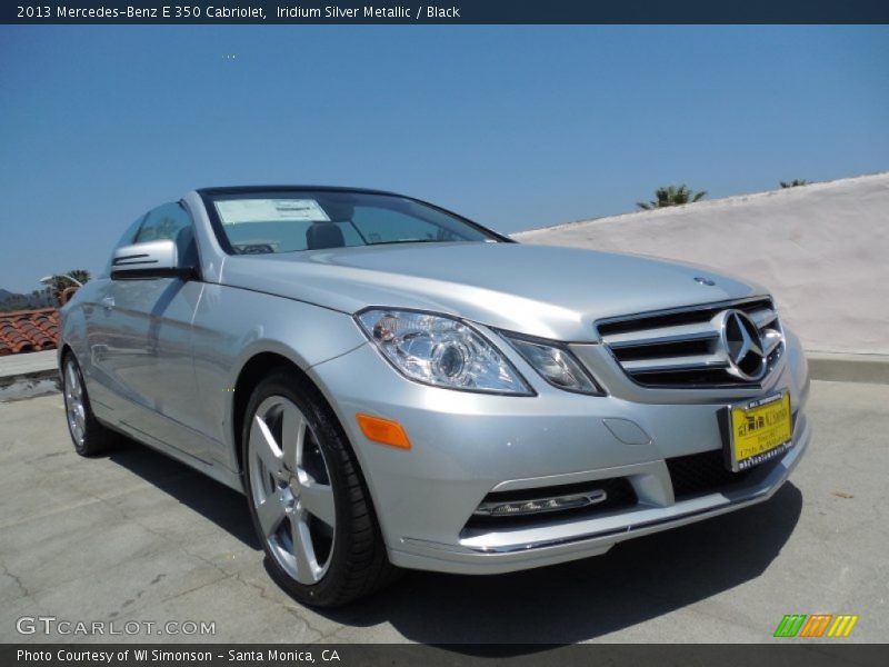 Iridium Silver Metallic / Black 2013 Mercedes-Benz E 350 Cabriolet