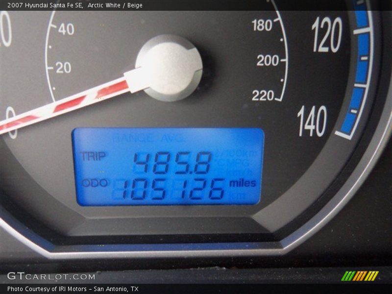 Arctic White / Beige 2007 Hyundai Santa Fe SE
