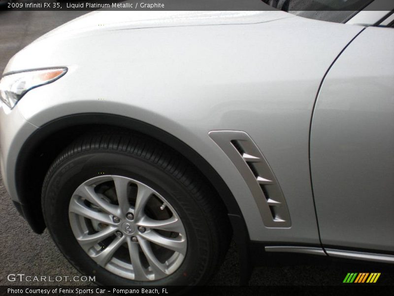 Liquid Platinum Metallic / Graphite 2009 Infiniti FX 35