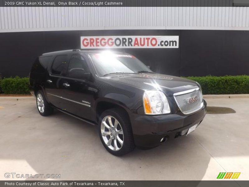 Onyx Black / Cocoa/Light Cashmere 2009 GMC Yukon XL Denali