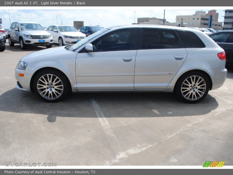 Light Silver Metallic / Black 2007 Audi A3 2.0T