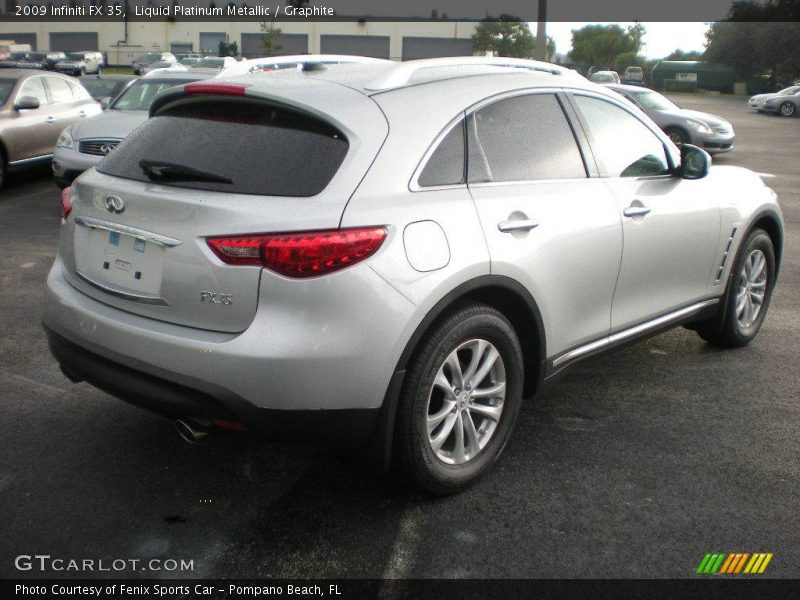 Liquid Platinum Metallic / Graphite 2009 Infiniti FX 35