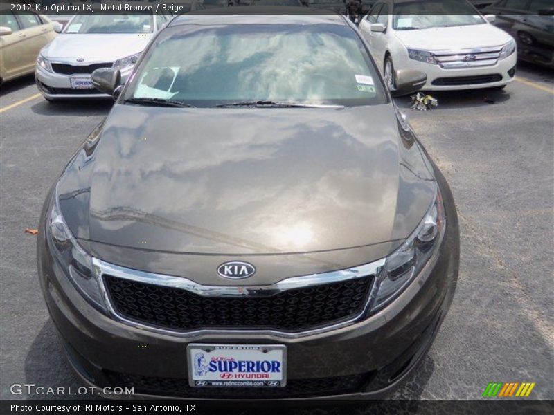 Metal Bronze / Beige 2012 Kia Optima LX