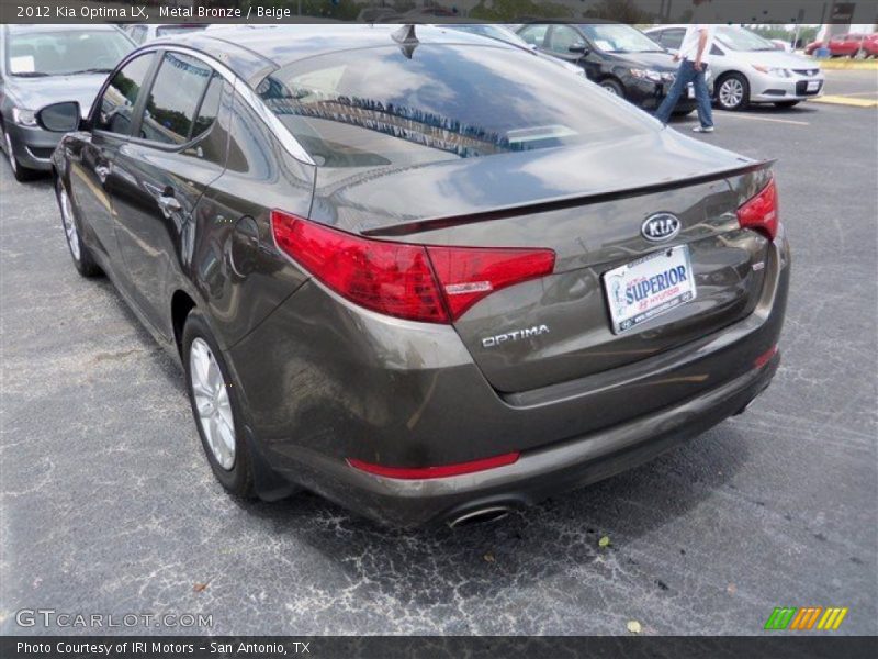 Metal Bronze / Beige 2012 Kia Optima LX
