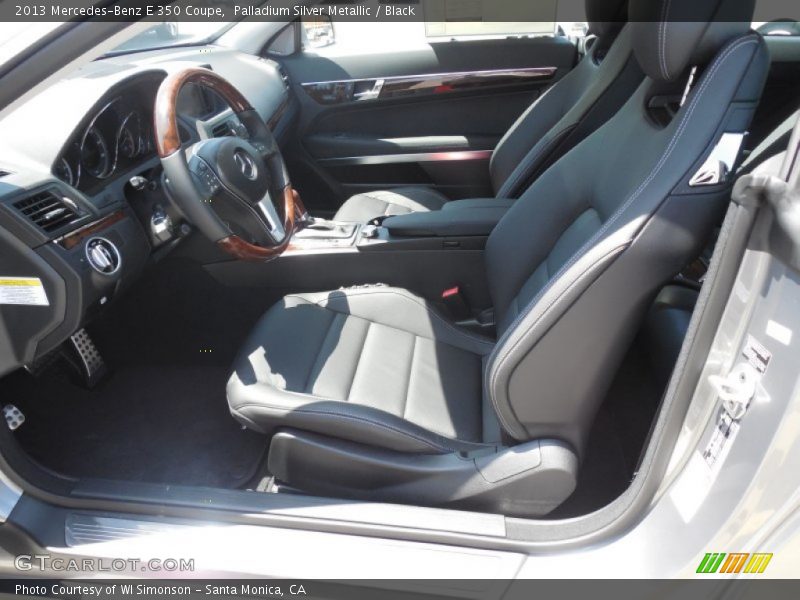 Palladium Silver Metallic / Black 2013 Mercedes-Benz E 350 Coupe