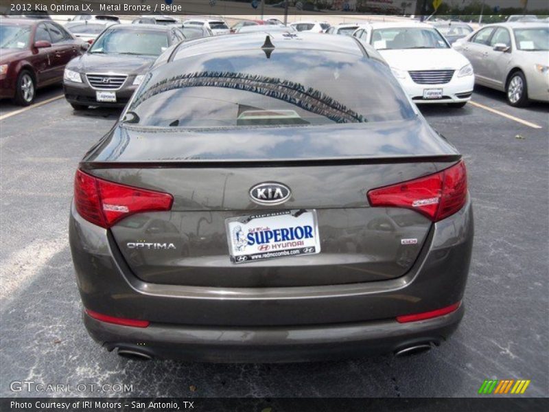 Metal Bronze / Beige 2012 Kia Optima LX