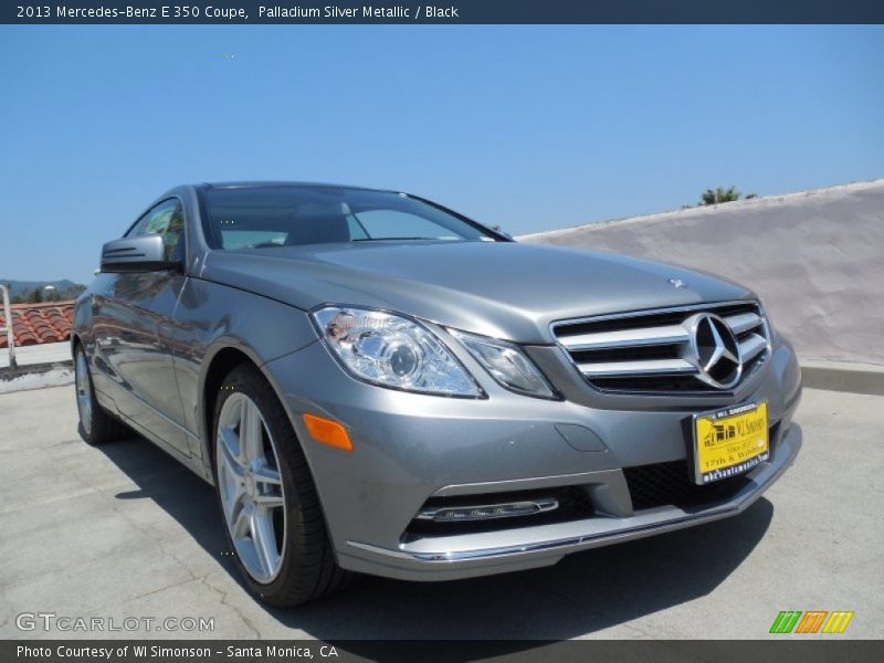 Palladium Silver Metallic / Black 2013 Mercedes-Benz E 350 Coupe