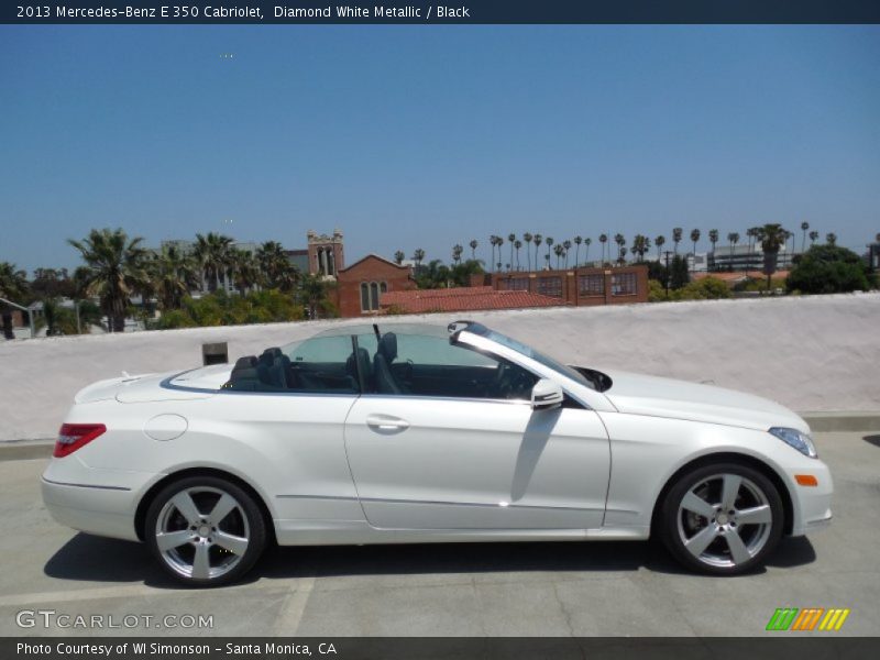 Diamond White Metallic / Black 2013 Mercedes-Benz E 350 Cabriolet