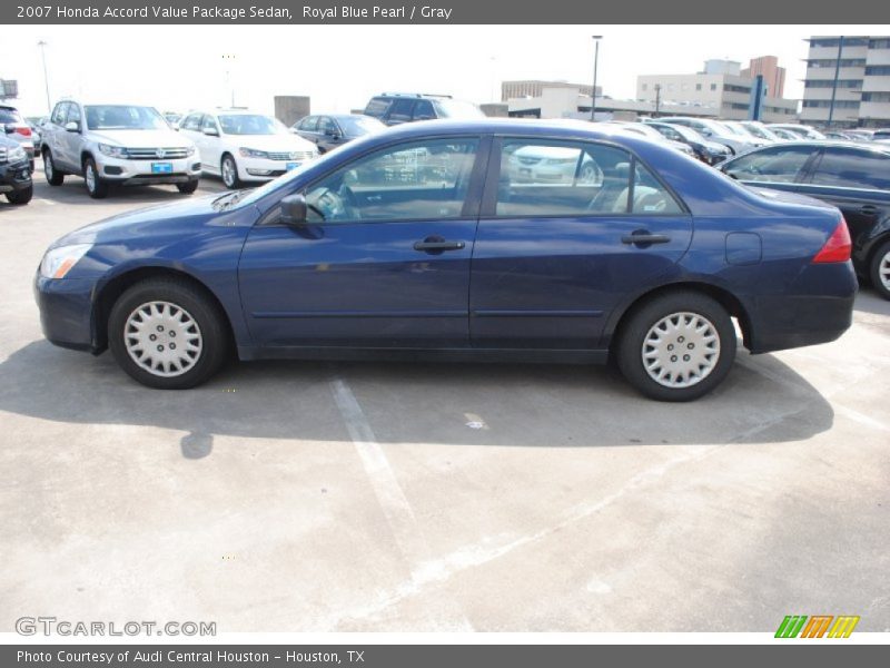 Royal Blue Pearl / Gray 2007 Honda Accord Value Package Sedan