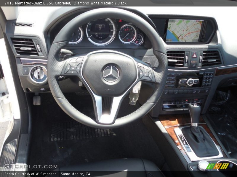 Diamond White Metallic / Black 2013 Mercedes-Benz E 350 Cabriolet